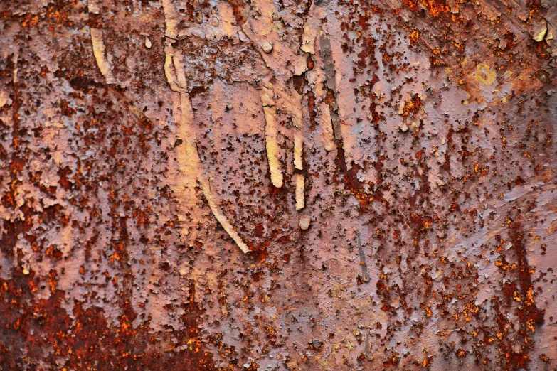 rusted surface with many lines showing
