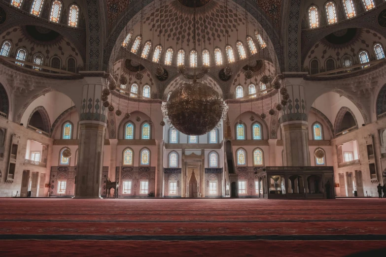 a very ornate and elaborate church with bright lights