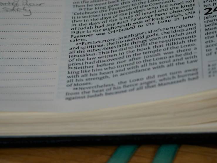 an open book sits on top of a table