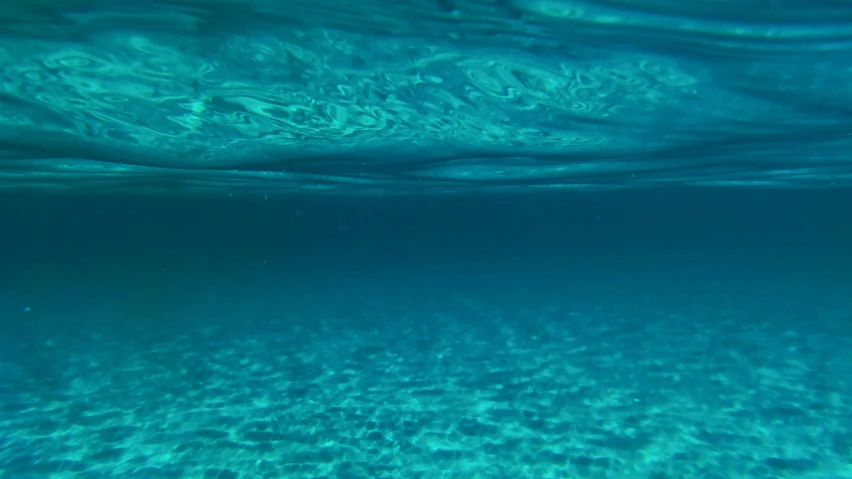 the top view of water looking at its surface