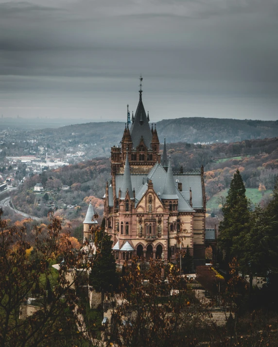 an old building with a clock tower sitting on top of it