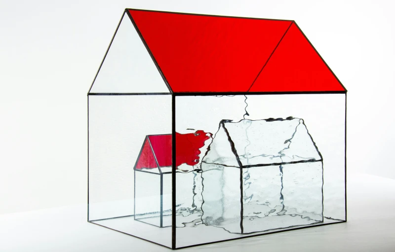 an object is shown inside a glass box