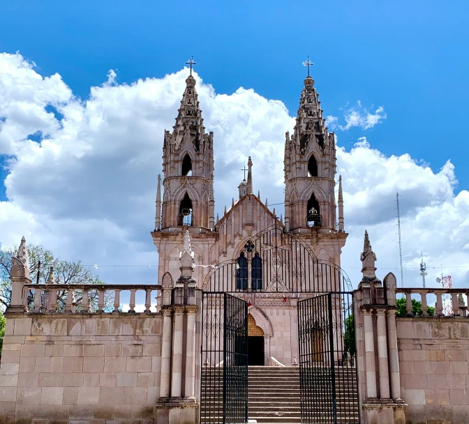 a large cathedral with two towers on top