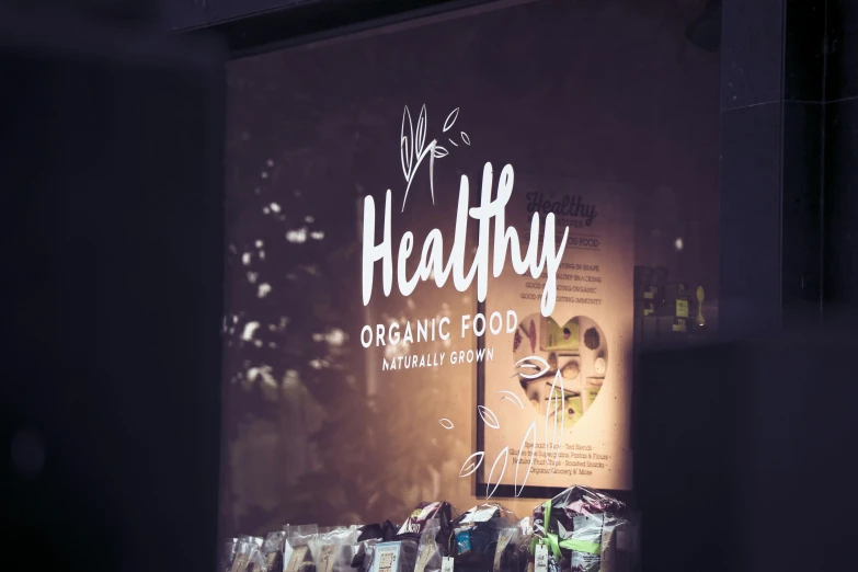 the window to a healthy organic food store