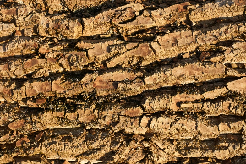 an old wood wall is peeling and showing