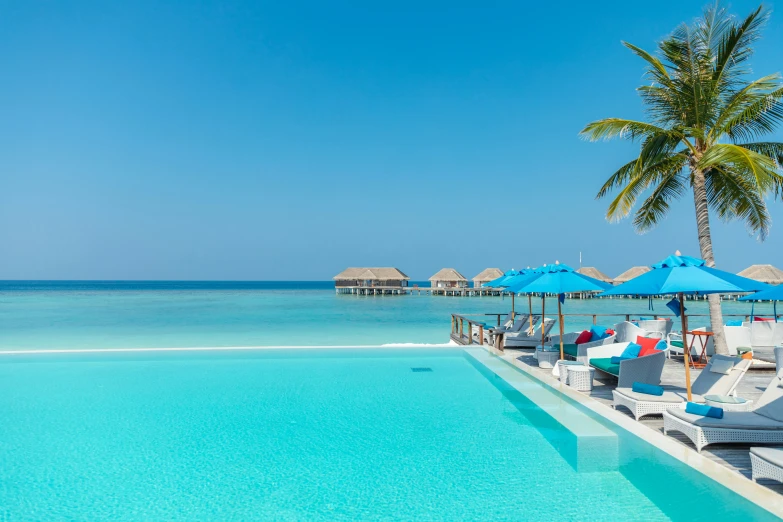 a view of an empty pool in the ocean