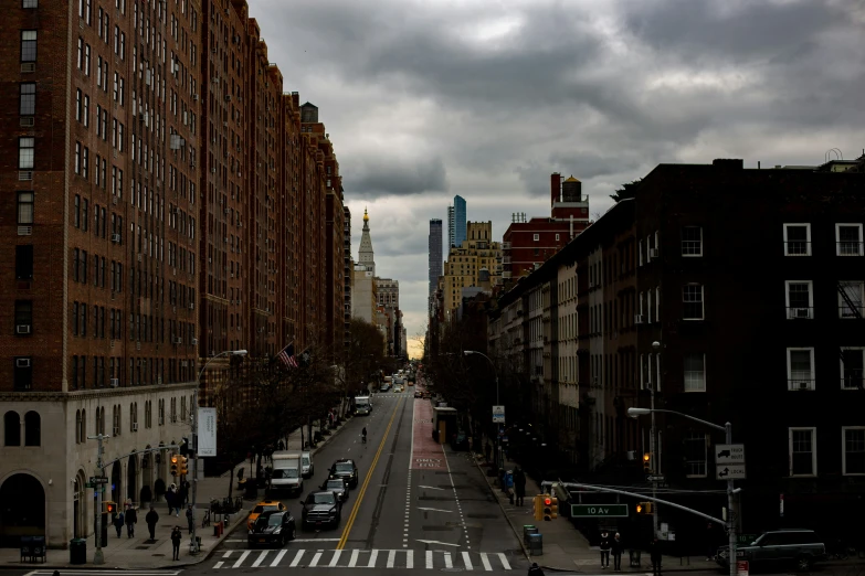 a wide view of buildings in a large city