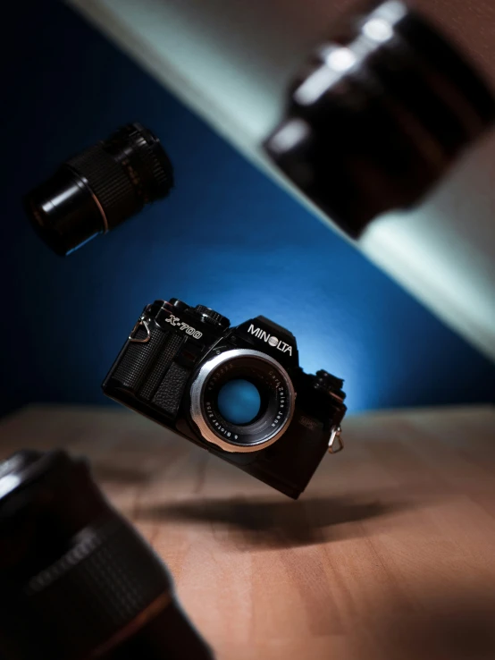 a camera that is sitting on top of a desk