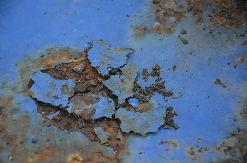 a close up s of rusted metal surface