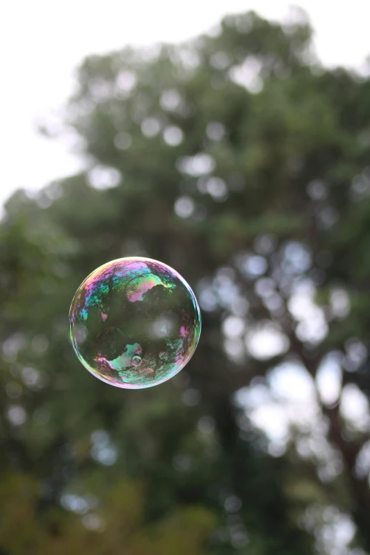 this is a bubble that is in the air