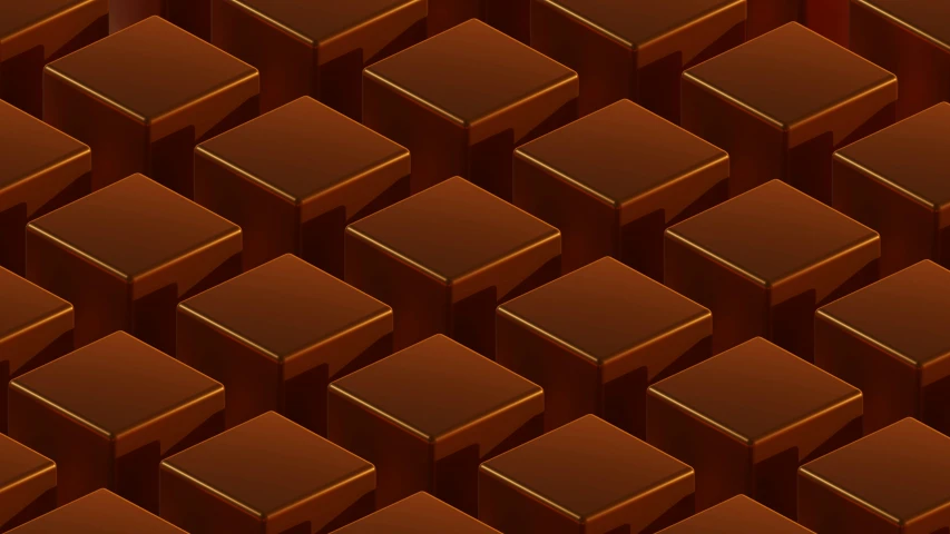 a background with many chocolate squares on a white background
