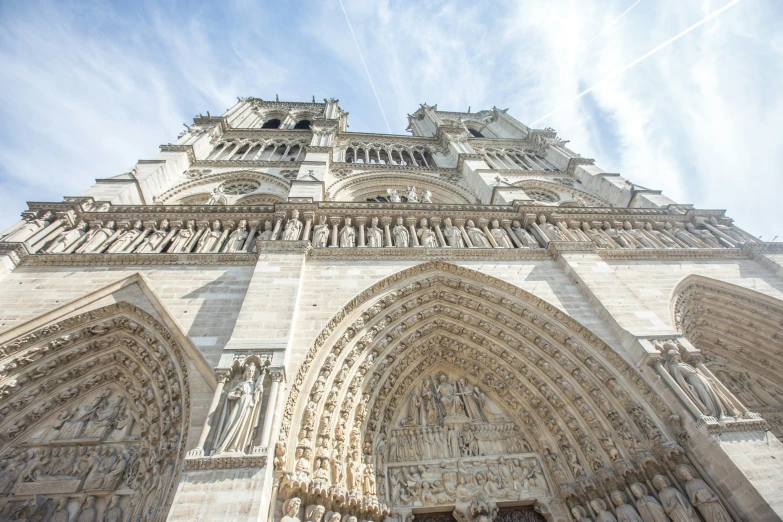 an image of a cathedral with very tall buildings