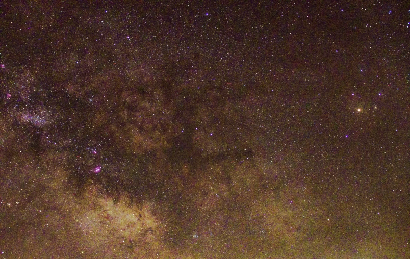 the milky way is reflected in the sky