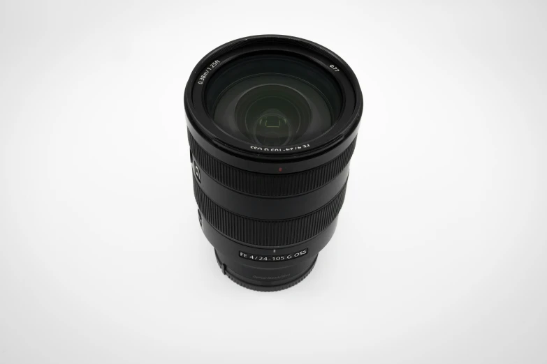 a camera lens pographed against a white background