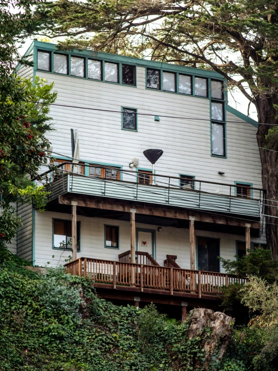 an image of a big house in the woods