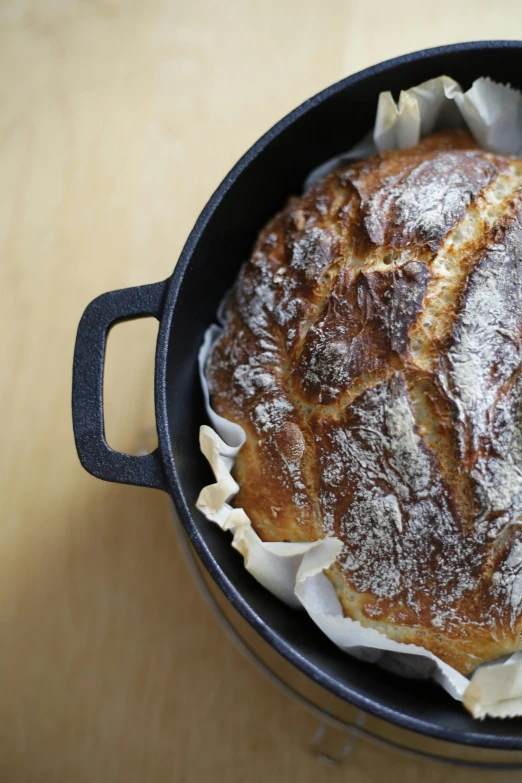 this is a round pan of some kind of food