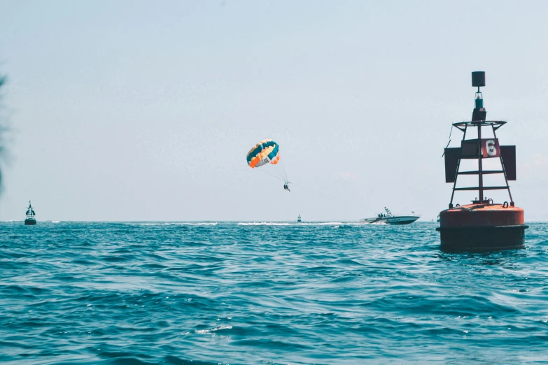 a man with an object on his stomach in the ocean