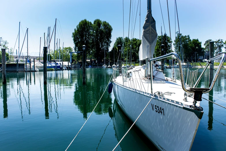 sailboats in the water with a sky background