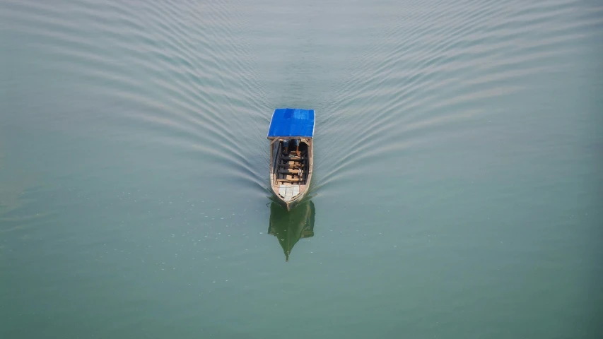 a row boat on a body of water
