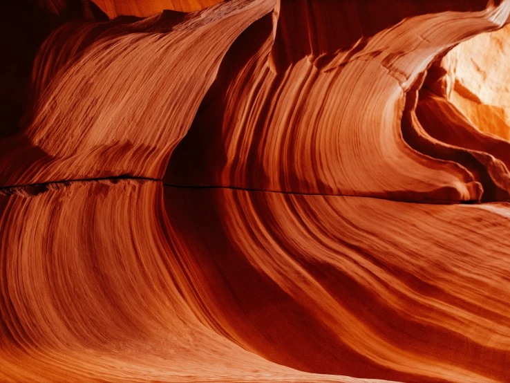 some very pretty wavy rocks in the desert