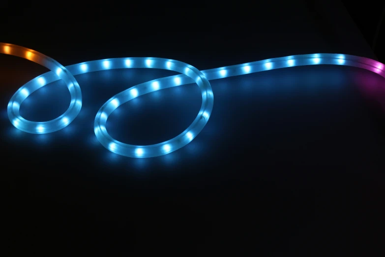 a light strip that is attached to a wall