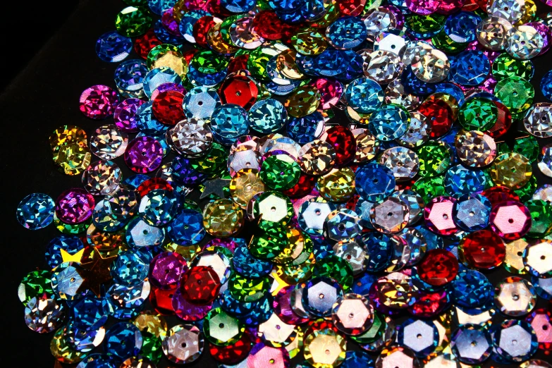 many different colors of stones and shapes