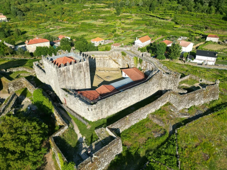 the top view of a building with an interesting design