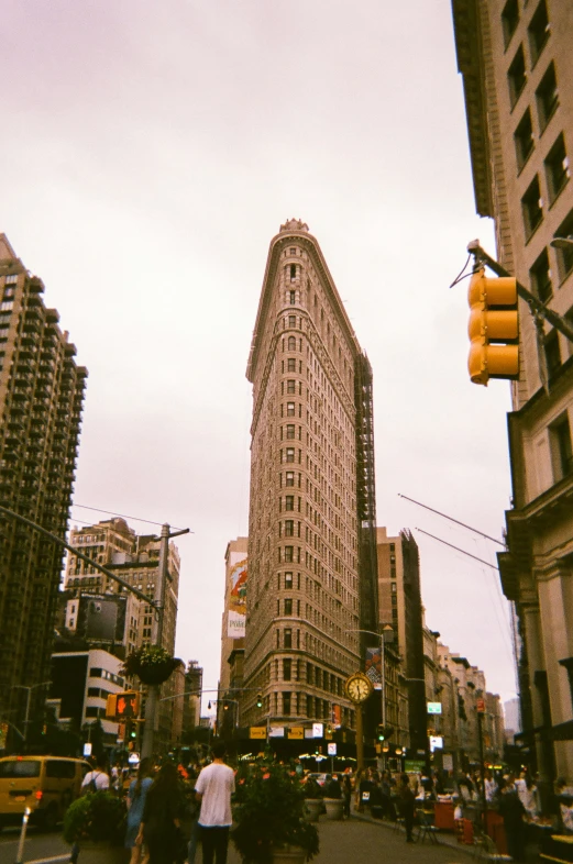 the large skyscr in the middle of the city is all built