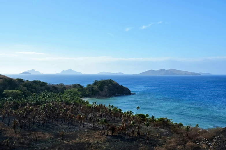 a scenic view looking out over the ocean