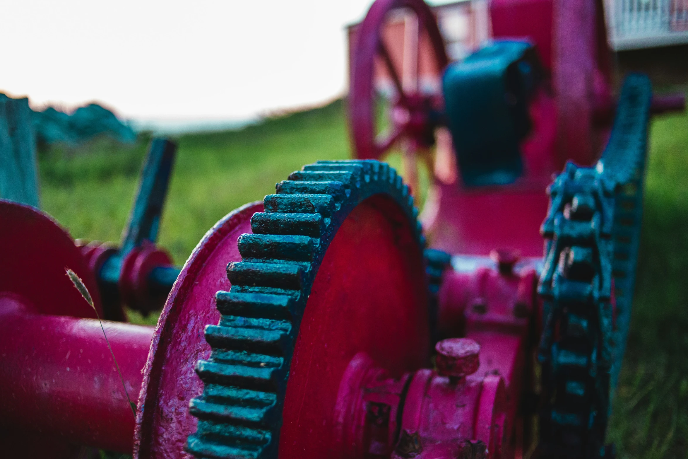 a close up of a close up of a red fire hydrant