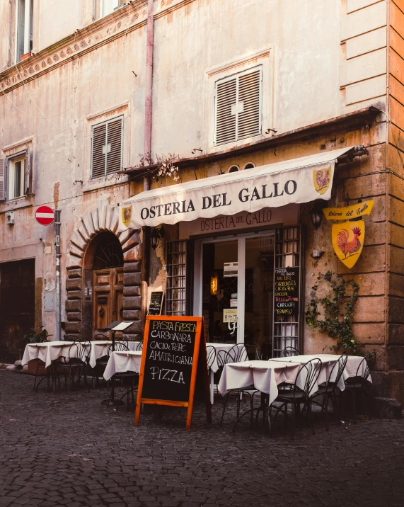 an image of a restaurant with outdoor tables