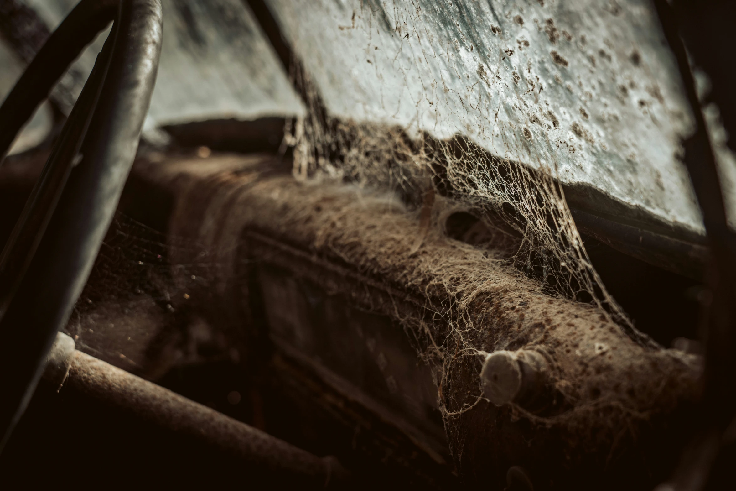 the dashboard of a vehicle with the door open