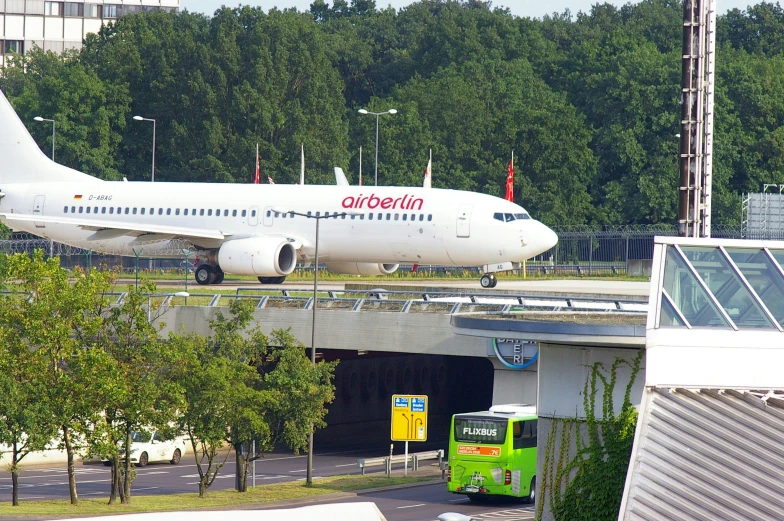 an air berlin plane on the tarmac