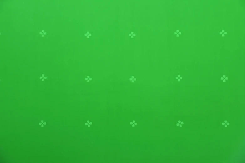 the background of the green screen is very clean