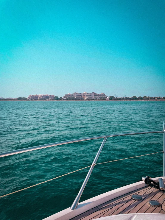 a po of a boat traveling on a body of water