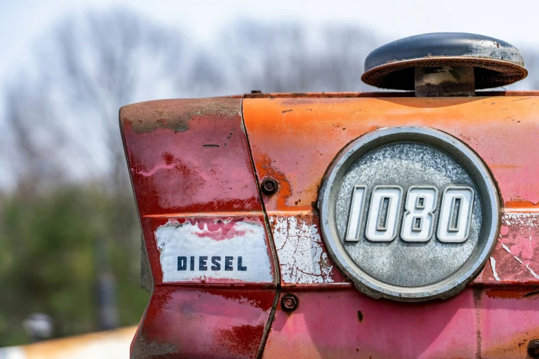 an old rusted out vehicle that is now being used