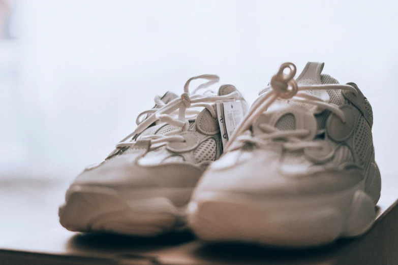 an image of a pair of shoes sitting on a table