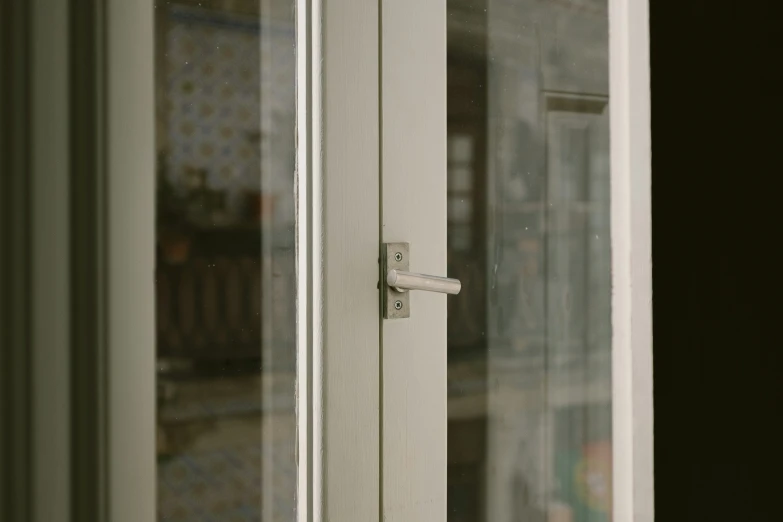 a glass door and a window in a house