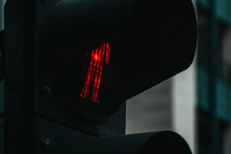 a traffic light with red lights indicating that it is on