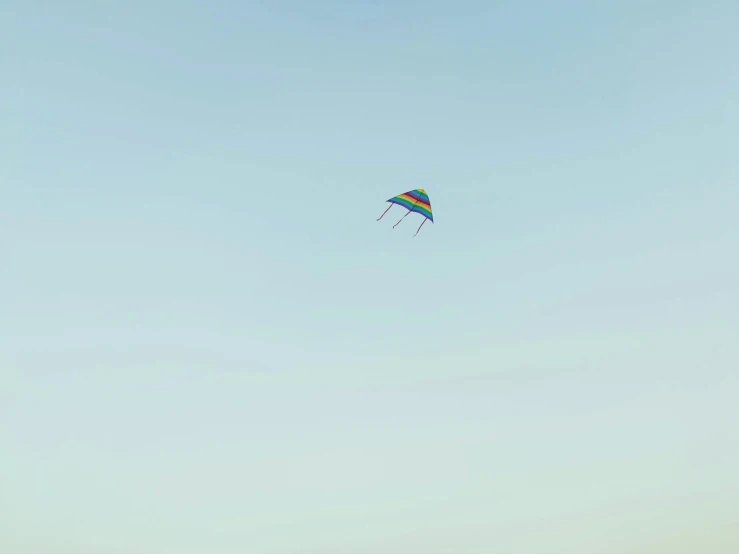 a man flying a kite high in the sky