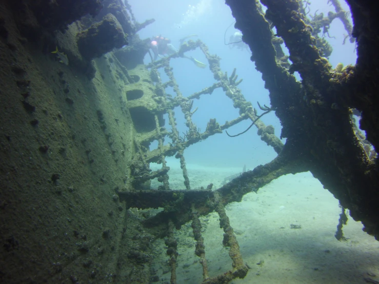 underwater po of some kind of structure in the sea