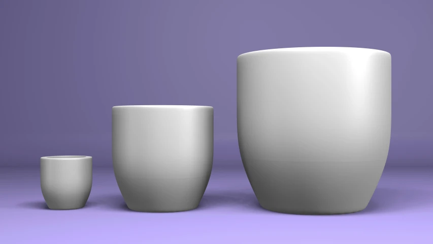 an image of a white vase on purple