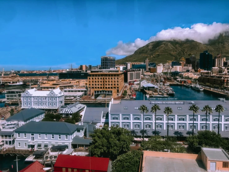 an overview of the city of cape town, from the top of the mountain