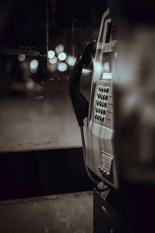 the phone is placed at the bus stop waiting for customers