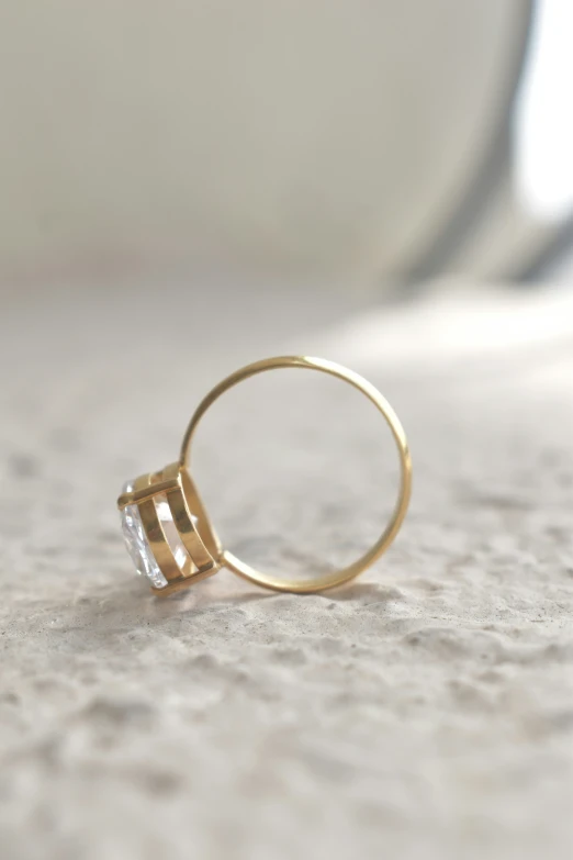 an image of a wedding ring with a baguette