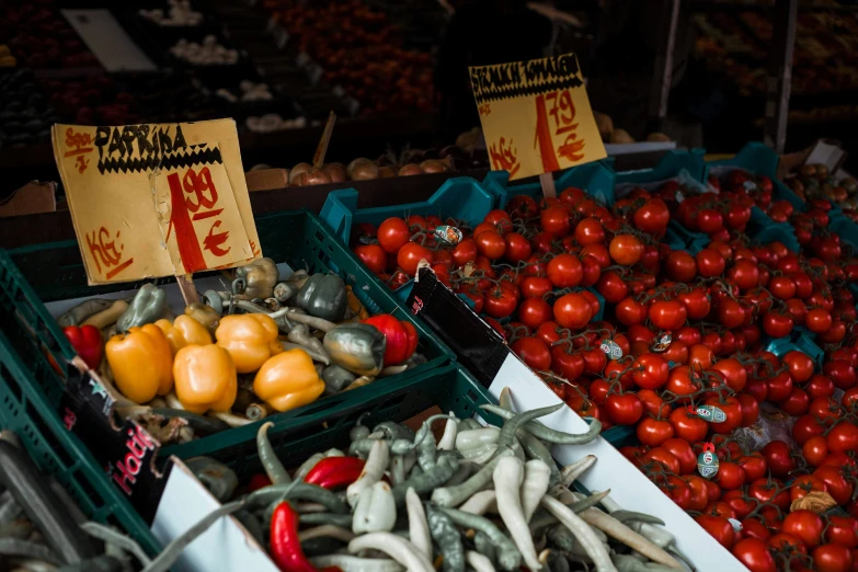 vegetables for sale at a farmer's market