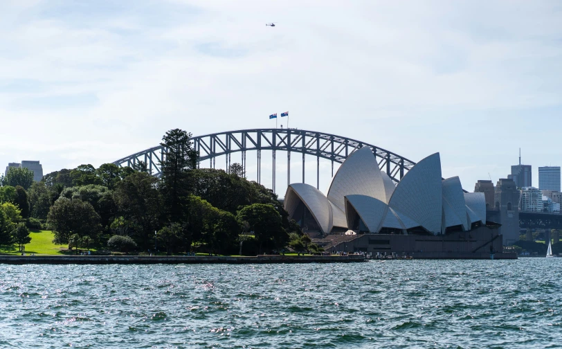 a close up of the sydney opera building