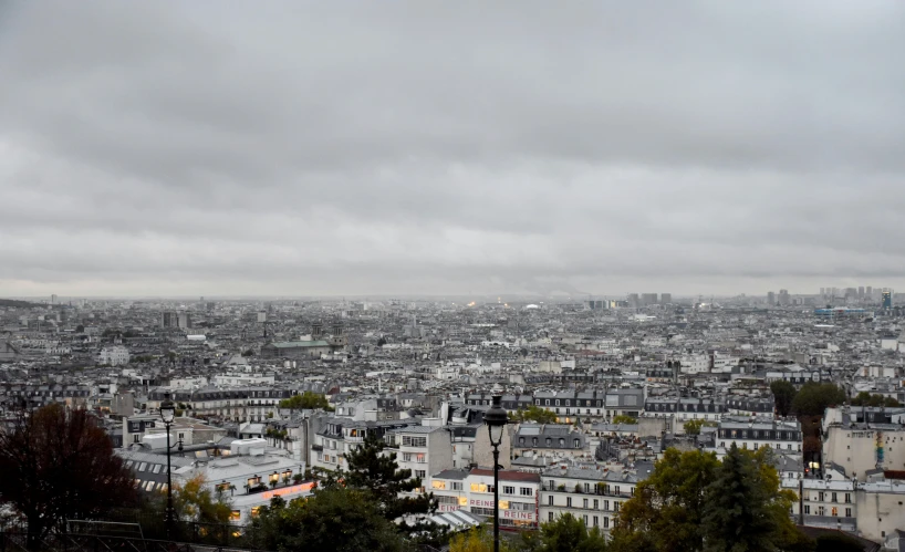 a view of a large city with some buildings