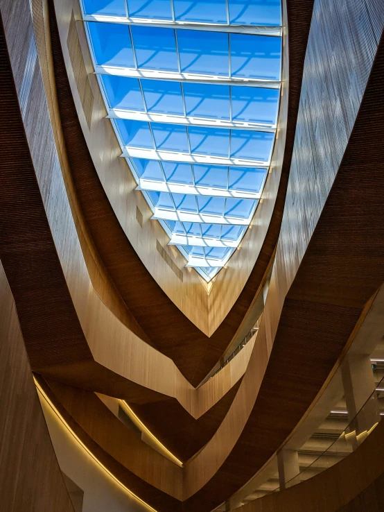 a view of some kind of building's glass roof