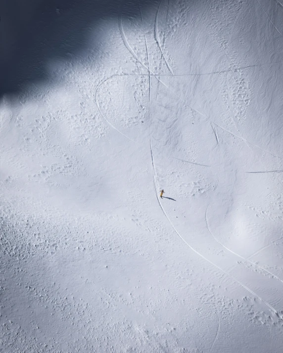 a person on skis in the snow